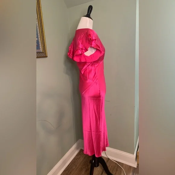 Amanda Uprichard x Revolve Cecelia Gown Fuchsia sz small NWT